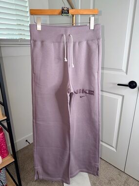 14. Nike Sportswear Phoenix Fleece Women's Mid-Rise Wide-Leg in Light Violet Ore
